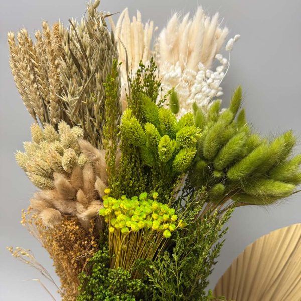 DIY Composizione verde bianco naturale