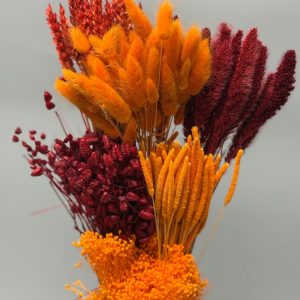DIY Arrangement burgundy orange
